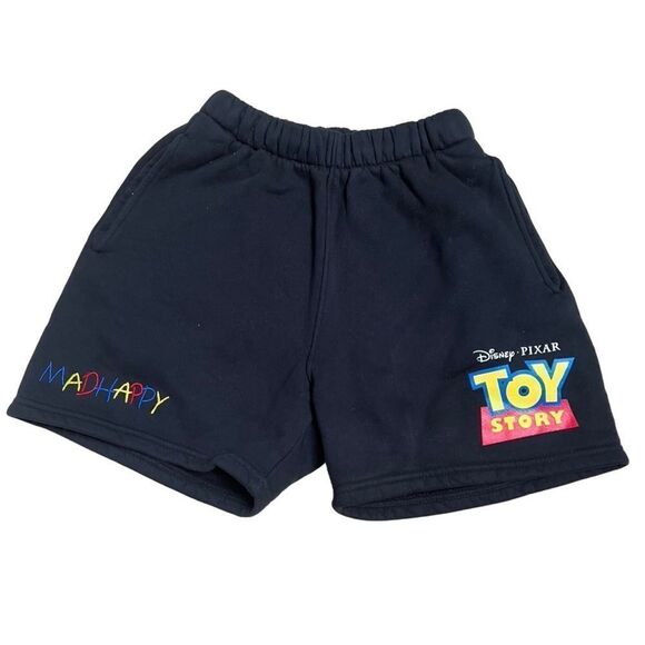 Madhappy x Pixar Toy Story Fleece Shorts Unisex Cotton Black Small - Picture 1 of 7